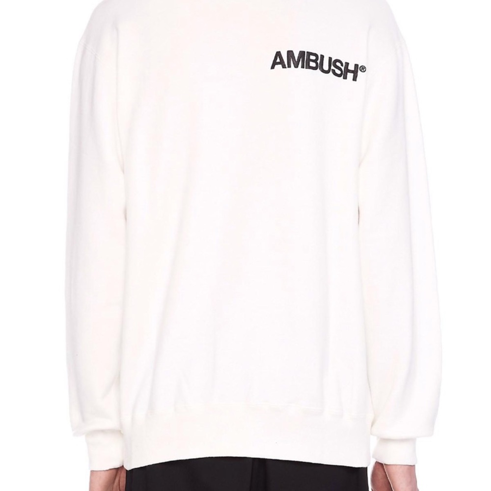 Ambush white logo sweatershirt
